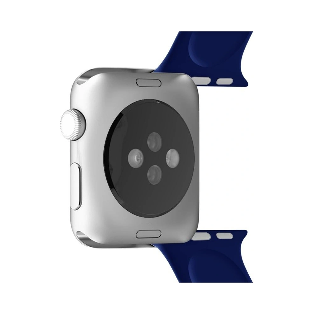 Elastyczny pasek PURO ICON Band Apple Watch 4/5/6/7/SE/8/9/Ultra 44/45/49mm (S/M & M/L) (granatowy)