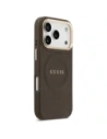 Etui Guess Peony Hot Stamp MagSafe do Apple iPhone 17 Pro brązowy