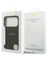 Etui Guess Peony Hot Stamp MagSafe do Apple iPhone 17 Pro czarny