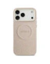 Etui Guess Peony Hot Stamp MagSafe do Apple iPhone 17 Pro Max różowy