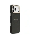 Etui Guess Peony Hot Stamp MagSafe do Apple iPhone 17 Pro Max czarny