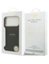 Etui Guess Peony Hot Stamp MagSafe do Apple iPhone 17 Pro Max czarny