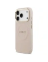 Etui Guess Peony Hot Stamp MagSafe do Apple iPhone 17 Pro różowy