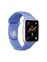 Elastisches PURO ICON Band Apple Watch 4/5/6/7/SE/8/9/Ultra 44/45/49mm (S/M & M/L) (blau)