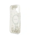 Etui Guess Resin Bottom Glitter MagSafe do Apple iPhone 17 złoty