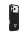 Etui Guess Rhinestone Triangle Logo do Apple iPhone 17 Pro czarny