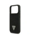 Etui Guess Rhinestone Triangle Logo do Apple iPhone 17 Pro czarny