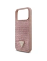 Etui Guess Rhinestone Triangle Logo do Apple iPhone 17 Pro Max różowy