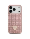 Etui Guess Rhinestone Triangle Logo do Apple iPhone 17 Pro różowy