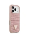 Etui Guess Rhinestone Triangle Logo do Apple iPhone 17 Pro różowy