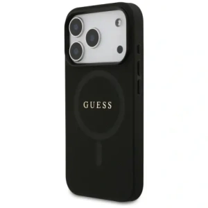 Etui Guess Saffiano Classic Logo MagSafe do Apple iPhone 17 Pro czarny