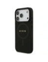 Etui Guess Saffiano Classic Logo MagSafe do Apple iPhone 17 Pro czarny
