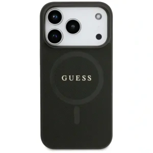 Etui Guess Saffiano Classic Logo MagSafe do Apple iPhone 17 Pro czarny