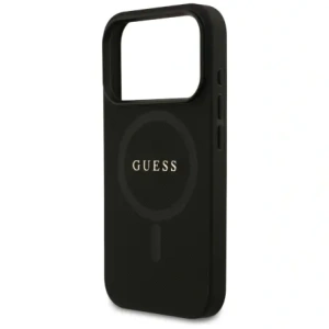 Etui Guess Saffiano Classic Logo MagSafe do Apple iPhone 17 Pro czarny