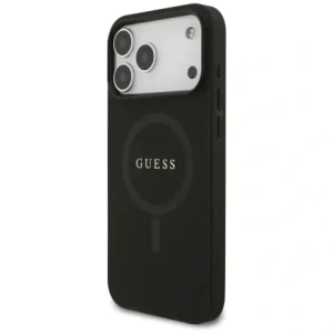 Etui Guess Saffiano Classic Logo MagSafe do Apple iPhone 17 Pro Max czarny