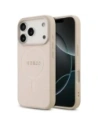 Etui Guess Saffiano Classic Logo MagSafe do Apple iPhone 17 Pro różowy