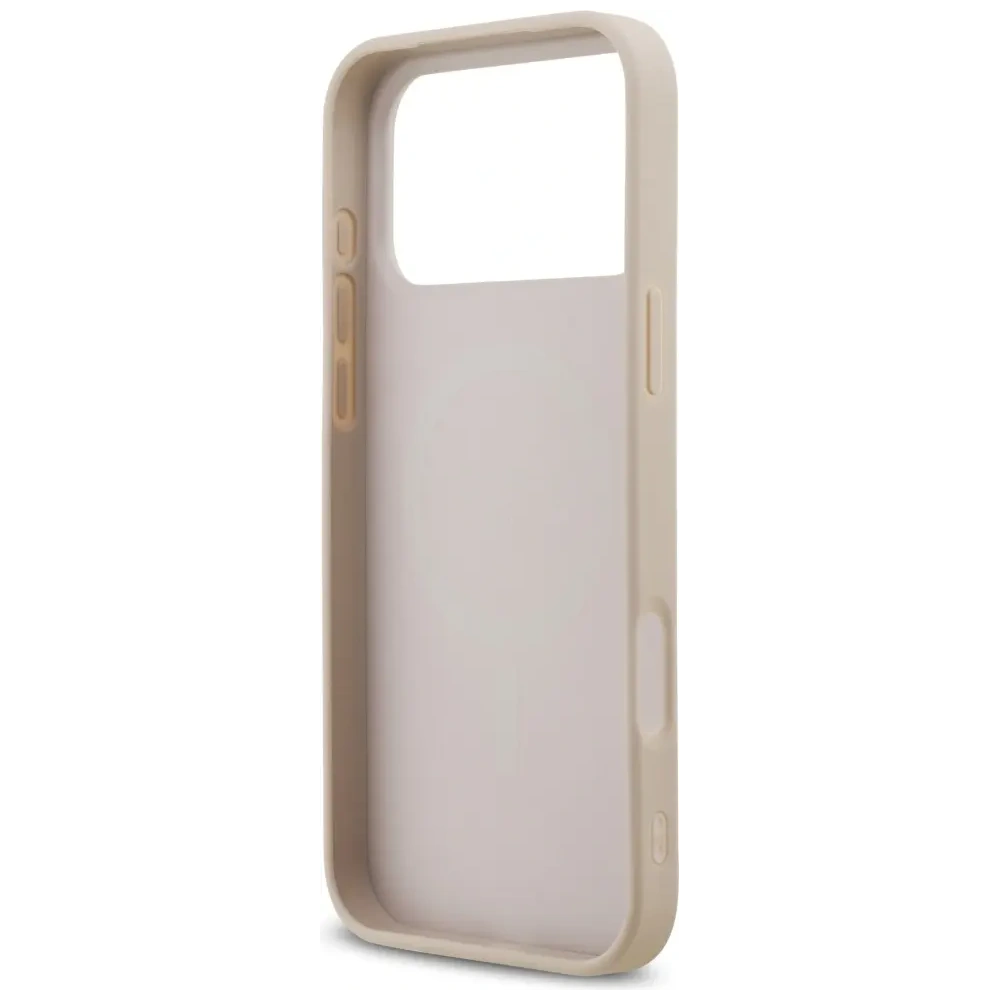 Etui Guess Saffiano Classic Logo MagSafe do Apple iPhone 17 Pro Max różowy