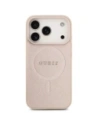 Etui Guess Saffiano Classic Logo MagSafe do Apple iPhone 17 Pro różowy
