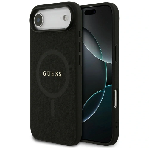Etui Guess Saffiano Classic Logo MagSafe do Apple iPhone Air czarny