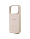 Etui Guess Saffiano Classic Logo MagSafe do Apple iPhone 17 Pro różowy