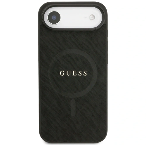 Etui Guess Saffiano Classic Logo MagSafe do Apple iPhone Air czarny