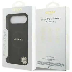 Etui Guess Saffiano Classic Logo MagSafe do Apple iPhone Air czarny