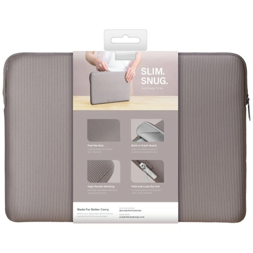 Torba na laptopa UNIQ Cyprus Ridge Edition Laptop Sleeve 14" water-resistant neoprene szary