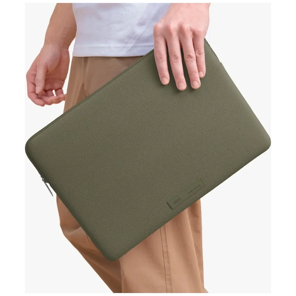 Torba na laptopa UNIQ Cyprus Ridge Edition Laptop Sleeve 14" water-resistant neoprene zielony
