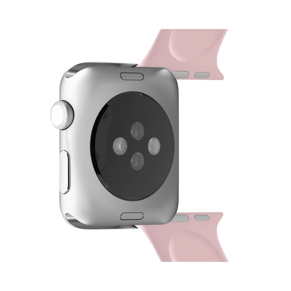 Elastyczny pasek PURO ICON Band Apple Watch 4/5/6/7/SE/8/9/Ultra 44/45/49mm (S/M & M/L) (piaskowy róż)