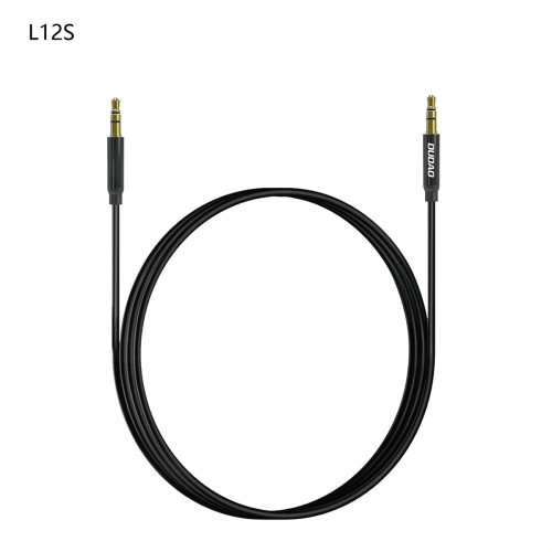 Kabel AUX DUDAO L12S mini jack 3.5mm 1m 3 polowy stereo czarny