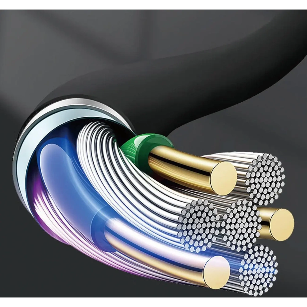 Kabel AUX DUDAO L12S mini jack 3.5mm 1m 3 polowy stereo czarny