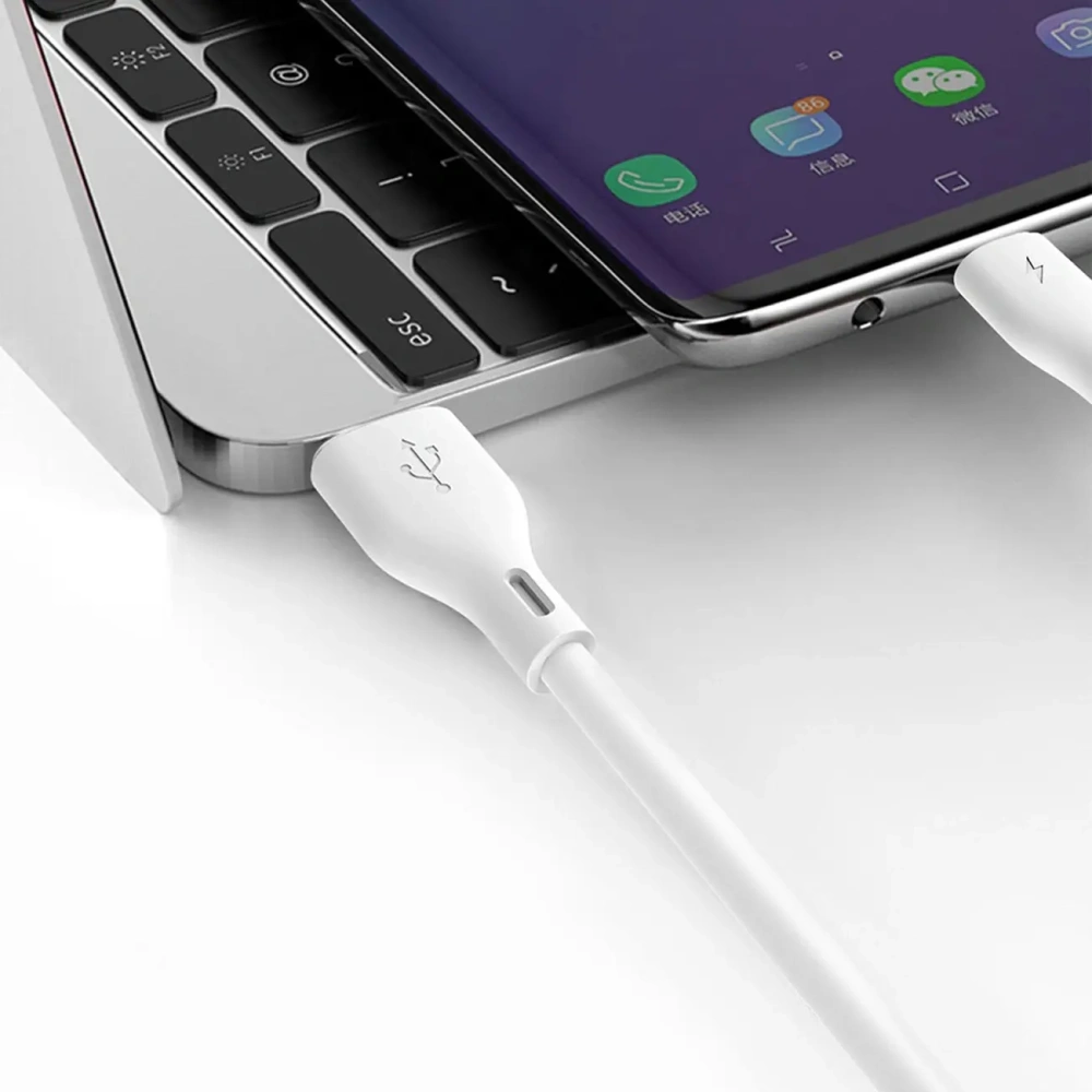 Kabel DUDAO L2T USB-A / USB-C 5A 1m biały
