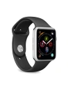 Elastický pásek PURO ICON Band Apple Watch 4/5/6/7/SE/8/9/Ultra 44/45/49mm (S/M & M/L) (černý)