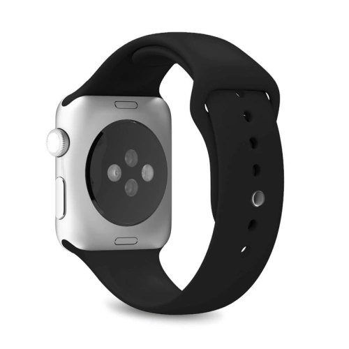 Kup Brățară flexibilă PURO ICON Band Apple Watch 4/5/6/7/SE/8/9/Ultra 44/45/49mm (S/M & M/L) (negru) - PUR089BLK - {ean13} - Sklep Home Screen