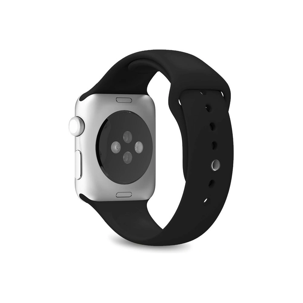 Elastyczny pasek PURO ICON Band Apple Watch 4/5/6/7/SE/8/9/Ultra 44/45/49mm (S/M & M/L) (czarny)