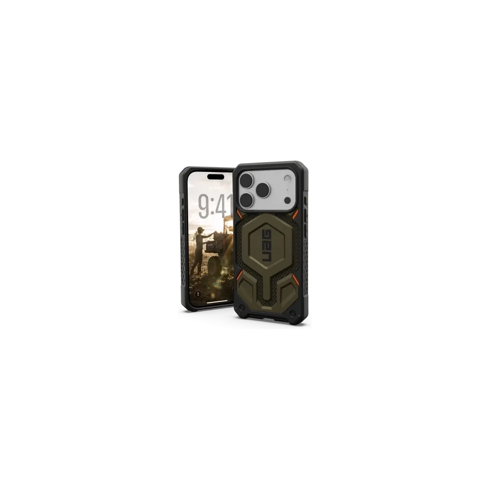 Etui UAG Urban Armor Gear Monarch Pro do Apple iPhone 17 Pro MagSafe (kevlar element green)