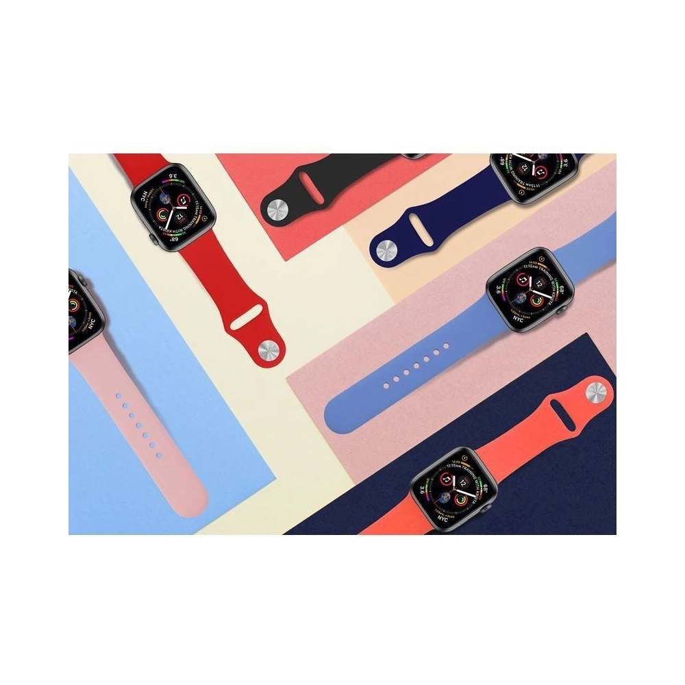 Elastyczny pasek PURO ICON Band Apple Watch 4/5/6/7/SE/8/9/Ultra 44/45/49mm (S/M & M/L) (czarny)