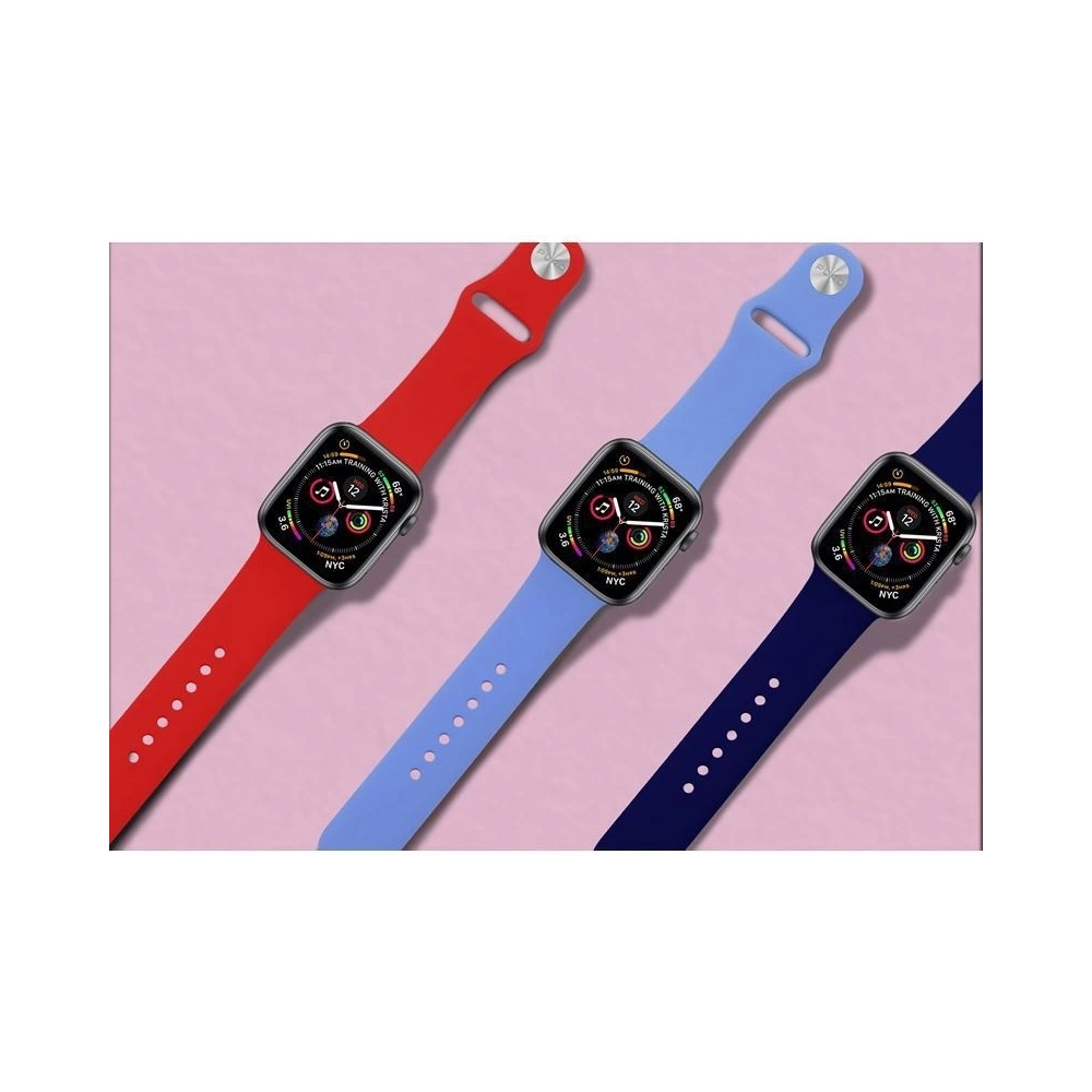 Elastyczny pasek PURO ICON Band Apple Watch 4/5/6/7/SE/8/9/Ultra 44/45/49mm (S/M & M/L) (czarny)