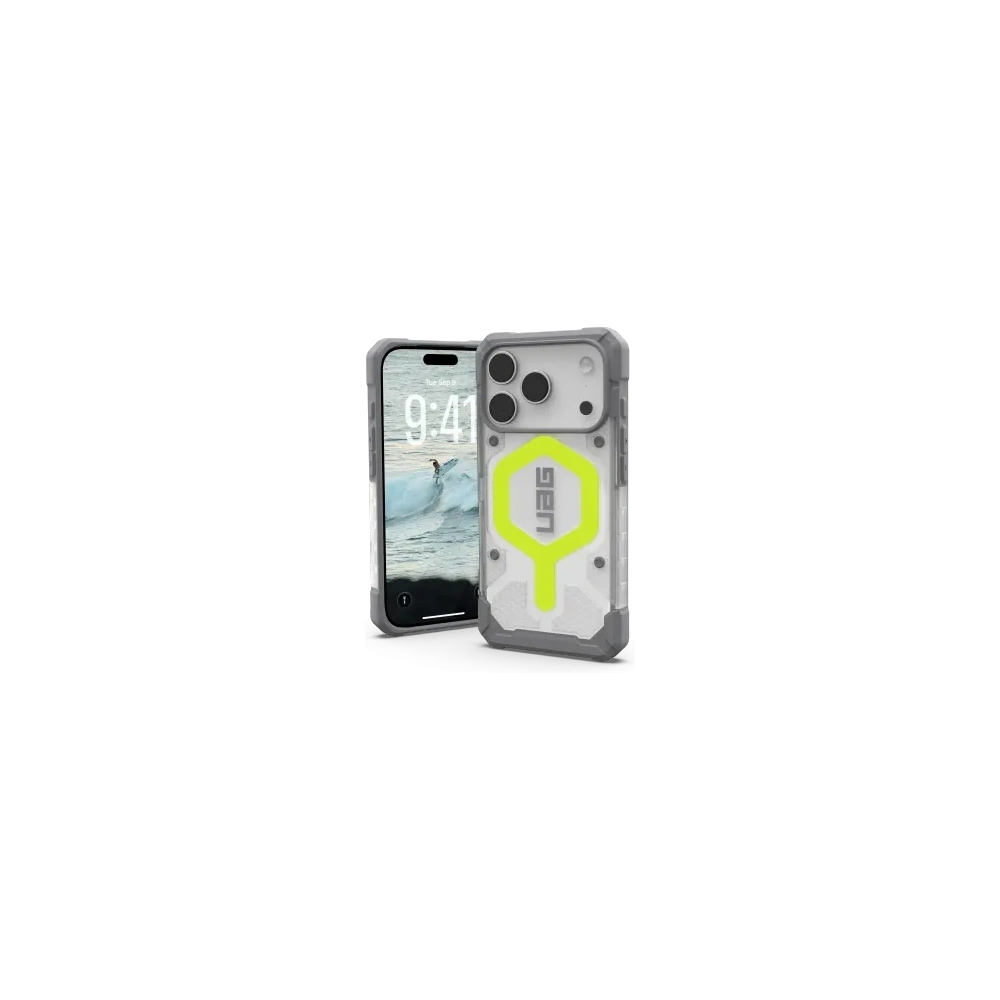 Etui UAG Urban Armor Gear Pathfinder Clear MagSafe do Apple iPhone 17 Pro MagSafe (active neon)