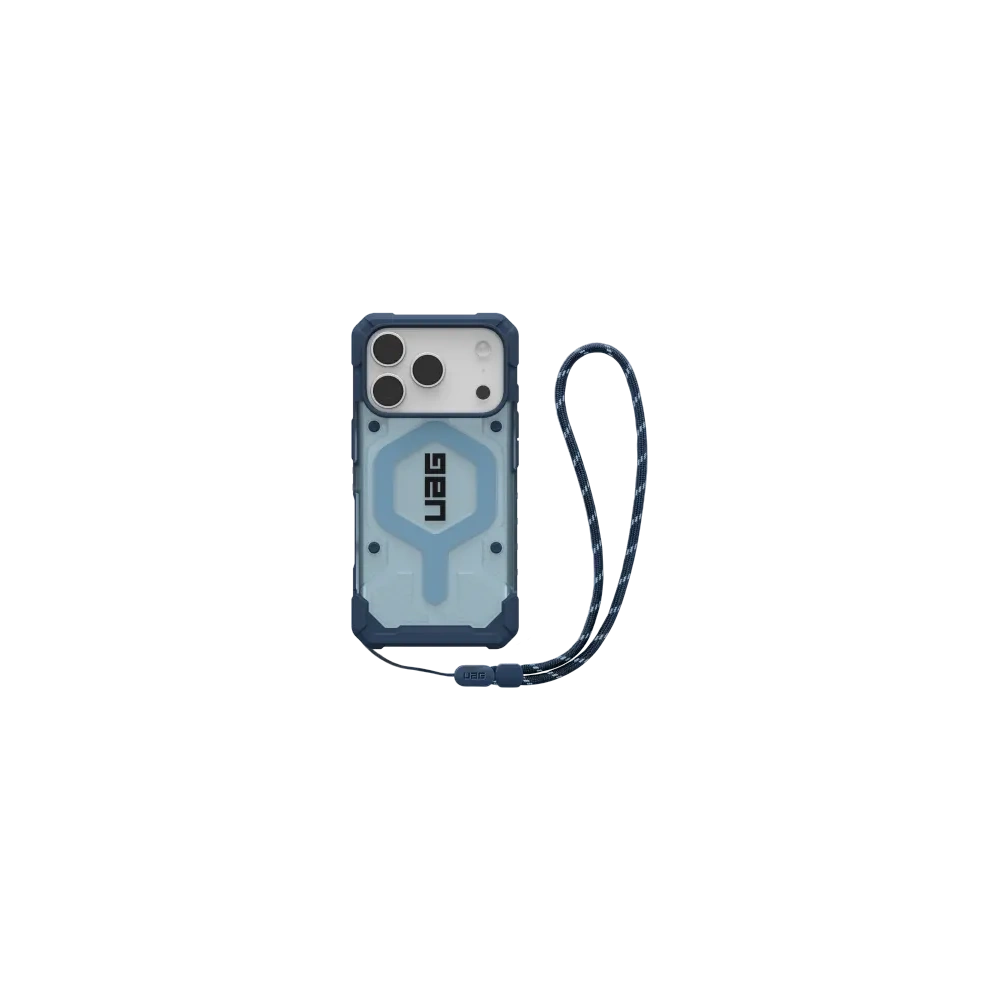 Etui UAG Urban Armor Gear Pathfinder Clear MagSafe Bundle do Apple iPhone 17 Pro MagSafe + smycz na nadgarstek (blues)