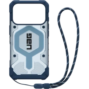 Etui UAG Urban Armor Gear Pathfinder Clear MagSafe Bundle do Apple iPhone 17 Pro MagSafe + smycz na nadgarstek (blues)