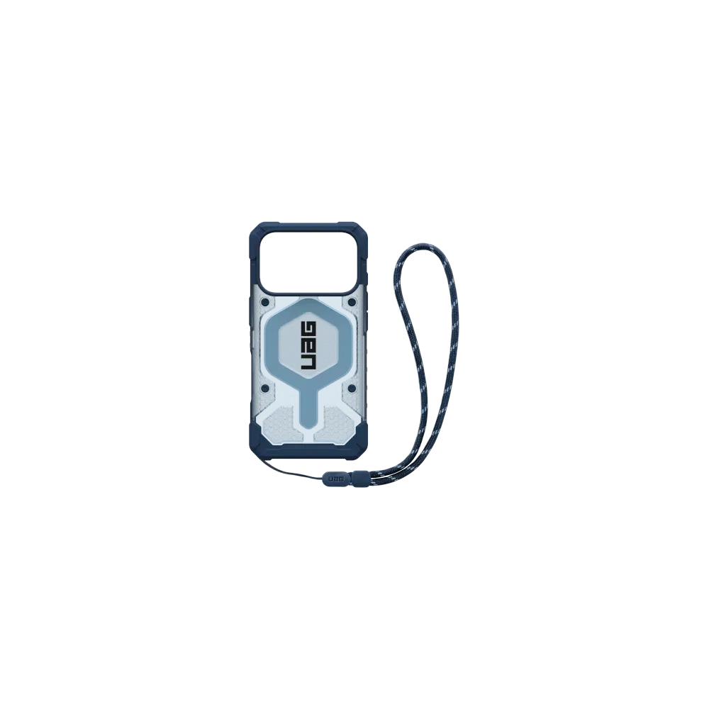 Etui UAG Urban Armor Gear Pathfinder Clear MagSafe Bundle do Apple iPhone 17 Pro MagSafe + smycz na nadgarstek (blues)
