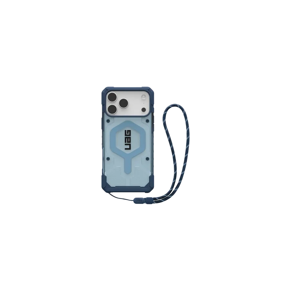 Etui UAG Urban Armor Gear Pathfinder Clear MagSafe Bundle do Apple iPhone 17 Pro Max MagSafe + smycz na nadgarstek (blues)
