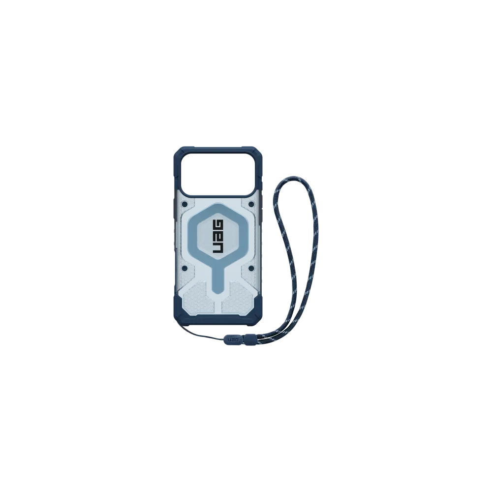 Etui UAG Urban Armor Gear Pathfinder Clear MagSafe Bundle do Apple iPhone 17 Pro Max MagSafe + smycz na nadgarstek (blues)