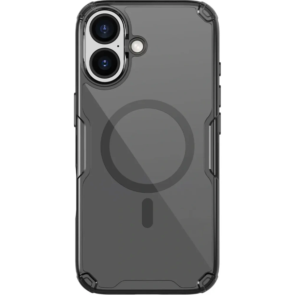 Etui Nillkin Nature TPU Pro Magnetic MagSafe do Apple iPhone 17 półprzezroczyste-czarne