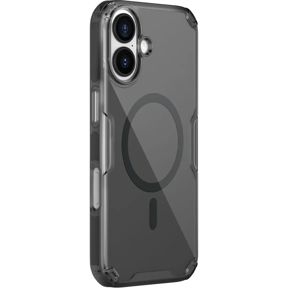 Etui Nillkin Nature TPU Pro Magnetic MagSafe do Apple iPhone 17 Pro półprzezroczyste-czarne