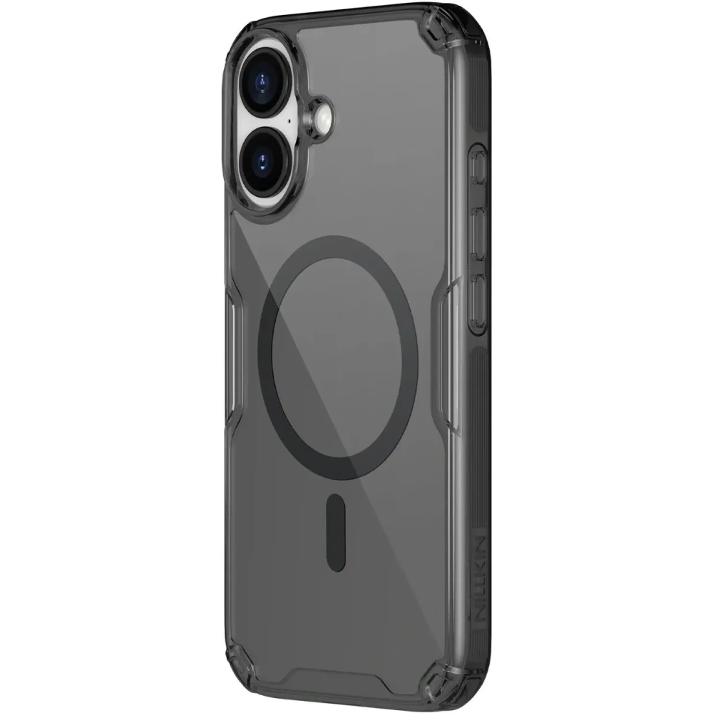 Etui Nillkin Nature TPU Pro Magnetic MagSafe do Apple iPhone 17 Pro półprzezroczyste-czarne