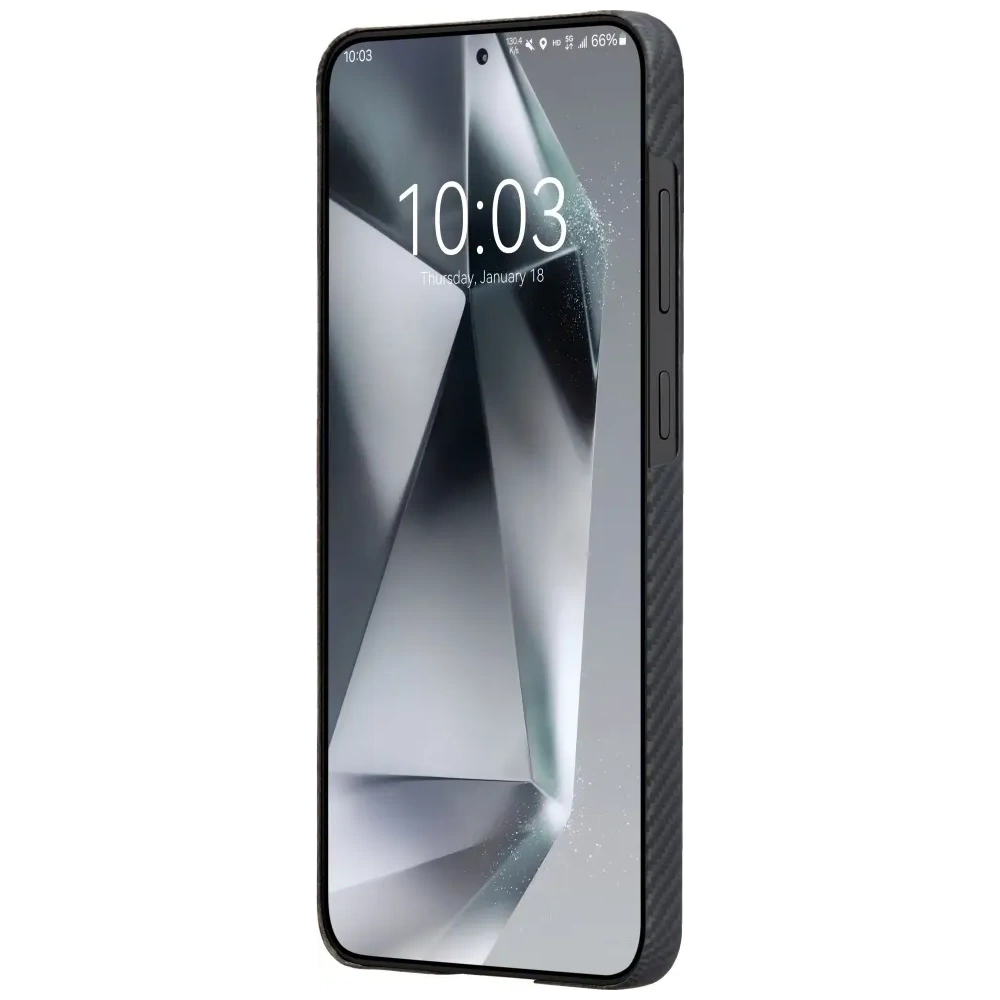 Etui PITAKA Ultra-Slim MagSafe do Samsung Galaxy S25 czarno szary