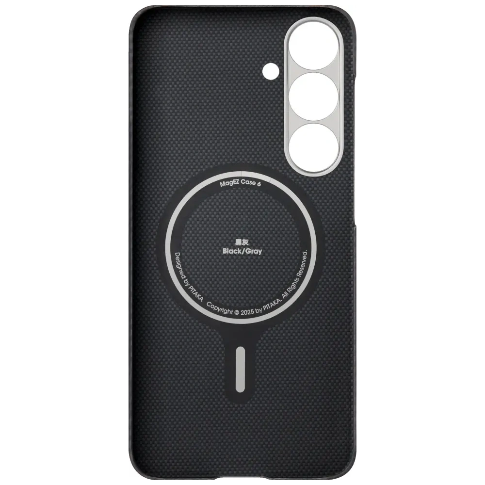 Etui PITAKA Ultra-Slim MagSafe do Samsung Galaxy S25 czarno szary