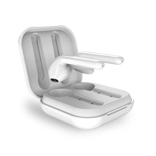 Kup Căști wireless PURO SLIM POD TWS Bluetooth 5.0 cu carcasă de încărcare, impermeabilitate IPX5 (Alb) - PUR096WHT - {ean13} - Sklep Home Screen